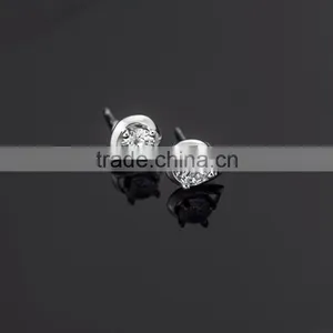 Latest Fashion Jewelry, Synthetic Diamond Stud Earrings in 18k Gold Plating Sterling Silver Jewelry China Wholesale thumbnail-4