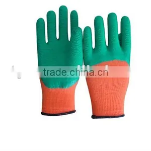 Top Quality Dark Green Cotton Latex Gloves thumbnail-1