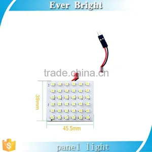 LED Dome Panel Lamp T10 + Festoon Adapters 1210 3528 36SMD Car Interior LED Panel Lights 12V DC thumbnail-3