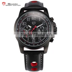 SHARK Men Sport 24 Hours LED Water Resistant 3ATM Quartz Watch thumbnail-1