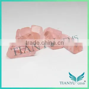 China Gemstone Factory Rough Gemstones Bulk for Sell Pink Nano Sital Stones Rose Quartz Stone Prices thumbnail-2