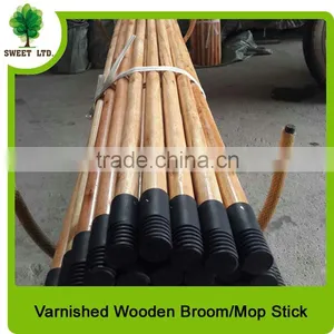 2.2*120cm Varnished Wooden Brush Handle With Plastic Cap From China Supplier thumbnail-5