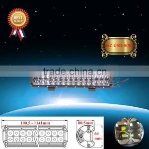 Newest 4D LED Automotive Light Bars MZ 06B 90W, Double Row Led off Road Light Bars for Truck SUV ATV JEEP, 14.9 Inch 6000lm 12V thumbnail-1