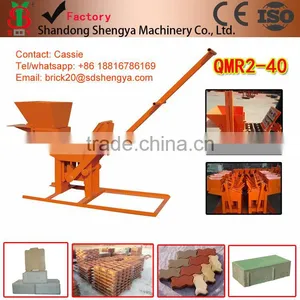 Hot Sale Shengya German Technology QMR2-40 Manual Interlocking Brick Machines China Product thumbnail-1