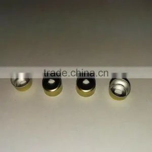 8mm Crimp Golden Aluminum Caps for Glass Cartridges thumbnail-3
