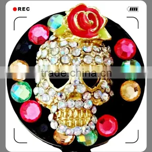 Retractable Crystal Badge Reel,rhinestone YOYO thumbnail-1