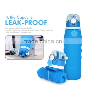 BPA Free Accordion Water Bottle Silicone Body & pp Cover thumbnail-2