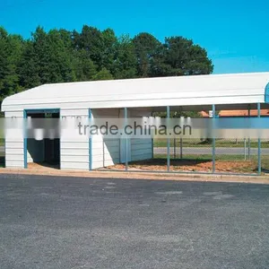 Prefab Metal Garage / 6x4x2.6m Steel Fram Garage / Metal Garage for One Car thumbnail-5