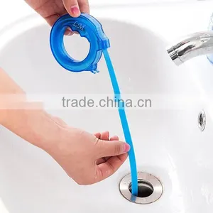 Retractable Drain Cleaning Tool Plumbing Dredger Removing Hair Clogs Works on Showers Bathroom Sinks Kitchen Sinks thumbnail-1
