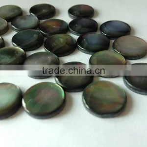 Black Lip Mother of Pearl Shell Cabochon for Gemstone Jewelry thumbnail-2
