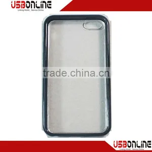 High Quality for IPhone 5C TPU+PC Case Black thumbnail-1