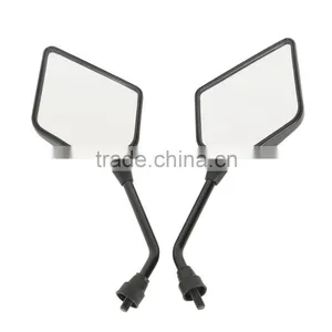 8mm Universal Wing Rear View Mirrors Side Pair For Suzuki Honda Kawasaki Yamaha thumbnail-2