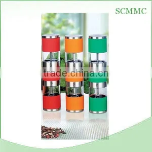 Colorful Manual 2 in 1 Salt And Pepper Mill thumbnail-1