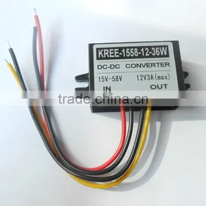 Car Power Adapter 15V 24V 36V 48V 55V Turn 12V3A DC-DC Step-down Power Module thumbnail-1