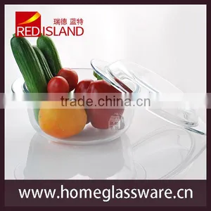 0.7L Transparent Tempered Glass Bowl Set for Microwave Oven thumbnail-3