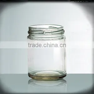 230ml Clear Candle Glass Jar With Cap thumbnail-1