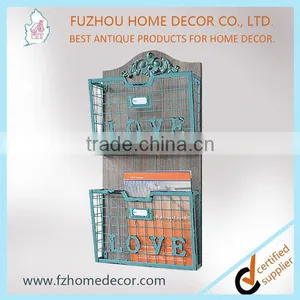 Hot Sale Hollow Out Wall Mounted Metal Magzine Holder thumbnail-2