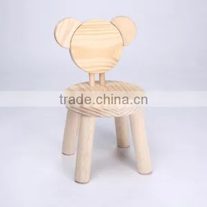 Children Favorite Mini Four Legs Christmas Use Wood Leisure Chair Hot Wholesale thumbnail-4