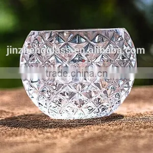 Glass Candelabra,Crystal Candle Wedding Centerpiece,Glass Candle Holder thumbnail-1