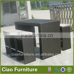 6 Seaters Modern Outdoor Rattan Wicker Bar Furniture thumbnail-5