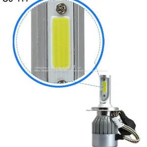 Led Headlight C6 h4 Cob 30W/Bulb 60W/Set 6400lm/set LED Headlight Bulbs Hi/Lo Led Car Headlight Headlamp thumbnail-2