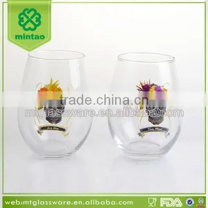 Halloween Pretty Skull Stemless Wine Glass Cup for Drinking thumbnail-1