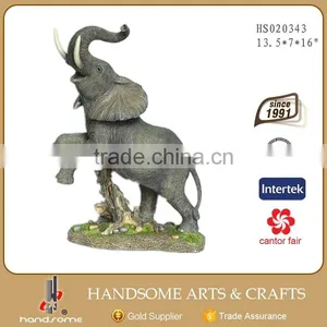 16 Inch Resin Craft Lively Large Animal Elephant Statues thumbnail-1