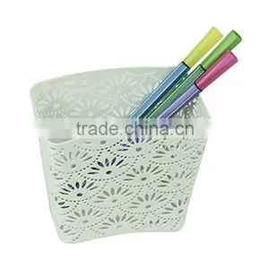 Fashional Arc-shaped Metal Punched Pen Holder For Home/Office/School thumbnail-5
