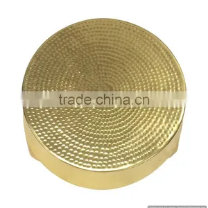 Golden Hammered Metal Aluminium Cake Stand thumbnail-1