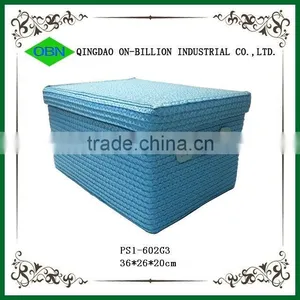 Woven Drawer Box With Lid thumbnail-1