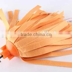Colorful Non Woven Fabric Mop With Plastic Hook/ Mop Head thumbnail-2