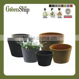 Декоративные пластиковые горшки для сада от Greenship/ Срок службы 20 лет/ Легкие/ Защита от УФ-лучей/ Экологически чистые thumbnail-1