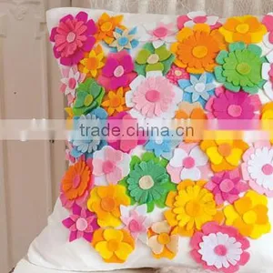 2017 Express Wholesale High Quality New Products Hot Sale Felt Home Decoration Flower Shape Sticker Made in China thumbnail-1