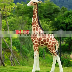 Cute Resin Life Size Giraffe Statue for Sale thumbnail-1
