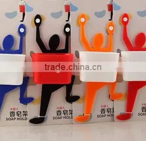 Hanging Soap Holder Plastic Soap Box Suction Wall Holder thumbnail-2