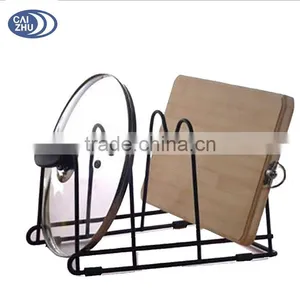 Kitchen Metal Pan Pot Lid Holder Rack Caizhu thumbnail-3