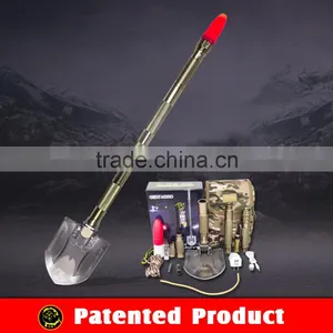 Ultimate Survival 30 in 1 Shovel Hammer Hoe Axe Knife Emergency Camping & Hiking Gear Kit Tools thumbnail-1