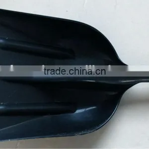 Plastic Snow Shovel With Wooden Handle &D-grip. thumbnail-2
