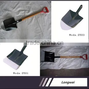 High Quality Steel Farming Shovel With Wooden Handel thumbnail-2