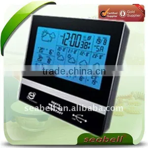 LCD Clock With Weather Station thumbnail-1