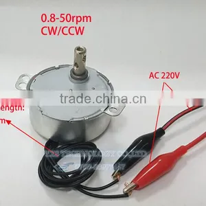 TYC-50 AC220V Non-directional Constant Magnetic Low-speed Synchronous Motor 0.8/1.8/5/10/15/30/50RPM 4W thumbnail-4