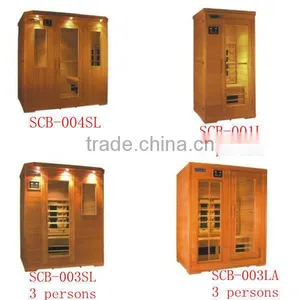 Red Cedar Far Infrared Solid Wooden Sauan Room ,customized Indoor Sauan Room thumbnail-4