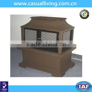 Patio Wood Burning Metal Fireplace Heater Bowl thumbnail-1