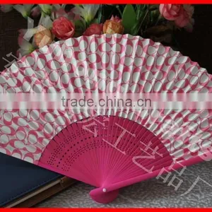 Both Sides Printing Bamboo Paper Fan in Japanese Style thumbnail-1