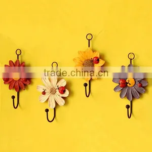 Creative Resin Wall Hook Home Decorative Wall Hook Flowers Wall Hook thumbnail-6