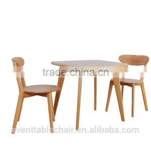 Solid Oak Wood Dining Chair Restaurant Wooden Chair thumbnail-6
