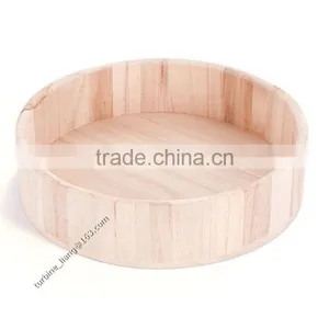 Wooden Round Tray for Food thumbnail-1