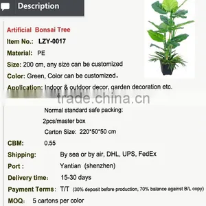 Hot Sell Artificial Decorative Indoor and Outdoor Plant Bonsai Ficus Tree in a Pot for Decoration Use thumbnail-2