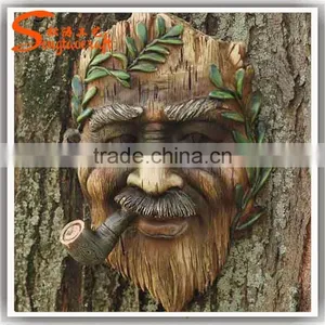 Fiber Glass Decorative Tree Faces Made of Decorative Tree Stump Artificial Tree Without Leaves thumbnail-5