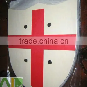 Handmade Custom Red Cross Kid Toy Wooden Shield thumbnail-1
